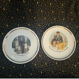 JFK & Family‎ President and Mrs John F Kennedy Decorative Plates Collectible
